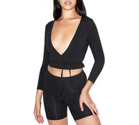 American Apparel Top A Maniche Lunghe In Cotone E Spandex Julliard Per Donna