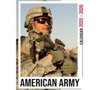 American Army Calendar 2025 - 2026: Monthly Planner Jan 2025 Dec 2026 Thick Sturdy Paper Eco Friendly Unruled Blocks Great Gifts for Fans US Holidays Kalendar Calendrier