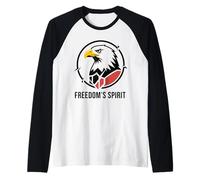 American Bald Eagle Bird Regalo per Uomini, Donne, Bambini, Ragazzi Giovani Maglia con Maniche Raglan