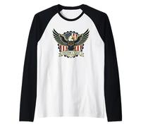 American Bald Eagle Bird Regalo per Uomini, Donne, Bambini, Ragazzi Giovani Maglia con Maniche Raglan