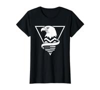 American Bald Eagle Bird Regalo per Uomini, Donne, Bambini, Ragazzi Giovani Maglietta con Stampa Grafica Economica, Donna, Nero, M