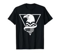 American Bald Eagle Bird Regalo per Uomini, Donne, Bambini, Ragazzi Giovani Maglietta con Stampa Grafica Economica, Uomo, Nero, M