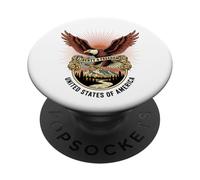 American Bald Eagle Bird regalo per uomini, donne, bambini, ragazzi giovani PopSockets PopGrip Adesivo