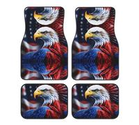 American Bald Eagle Cars - Set di 4 tappetini in gomma per tutte le stagioni, per SUV, camion, con retro antiscivolo
