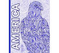 American Bald Eagle, Patriotic, USA, 150 Lined Page, 8x11, Notebook Perfect For School, Learning And Note-Taking: Created With Hand-Drawn Art By: Artist Mary Elisabeth Linder @ MaryEMade