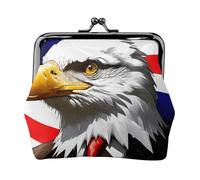 American Bald Eagle Print Versatile Portamonete Squisito Mini Portafoglio Carino Cambiamento Pouch per ogni occasione