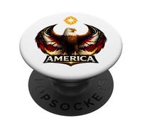 American Bald Eagle Resistance Wings Pro Immigrant PopSockets PopGrip Adesivo