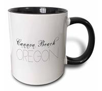 American Beaches. Decorative Text Cannon Beach Oregon Tazza Colazione Con Manico Mug Unico Tazzine Da Caffè Per Latte Ufficio Tè 330Ml