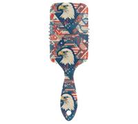 American Bird Blue Red Wild pettine delicato per capelli Progettato massaggiatore testa cuoio capelluto per capelli fini con manico ergonomico cepillo para cabello rizado