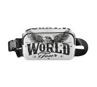 American Bird World Tour Trendy Running Marsupio per donne d'affari Multiuso con Cinghia Regolabile per Shopping Sport Lavoro para la cintura de hombre