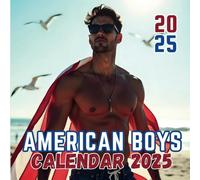 American Boys Calendar 2025: 12 Months of American Boys from Jan 2025 to Dec 2025, Square 8.5 x 8.5 Inches Gift For Organizing & Planning