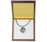 American Bulldog - Collana In Argento Con Un Cane In Una Scatola Art Dog DE