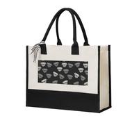 American Bulldog Testa Stampa Tote Bag Tela Regalo Grande Capacità Eco-Friendly Per Viaggi Ufficio Weekend Viaggi