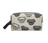 American Bulldog Testa Stampa Trucco Da Viaggio Cosmetico Portatile Organizzatore Sacchetto Grande Capacità Sacchetto di Immagazzinaggio Borsa