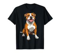 American Bully Dog Graphic Pet Illustration American Bully Maglietta