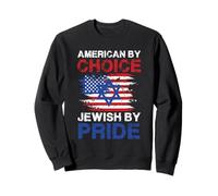 American By Choice Jewish By Pride, Design con Scritta Felpa