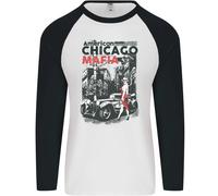 American Chicago Mafia Uomo L/S Baseball T-Shirt
