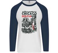 American Chicago Mafia Uomo L/S Baseball T-Shirt