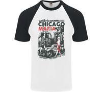 American Chicago Mafia Uomo S/S Baseball T-Shirt