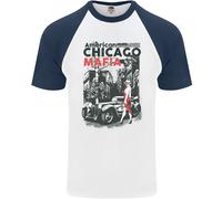 American Chicago Mafia Uomo S/S Baseball T-Shirt