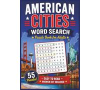 American Cities Word Search Puzzle Book: Puzzle Book for Adults