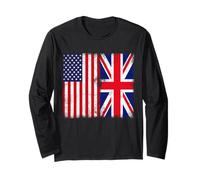 American Citizen British Root Illustration Graphic Designs Maglia a Manica