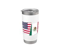 American Citizen Mexican Root Illustration Graphic Designs Bicchiere termico in acciaio inox doppia parete