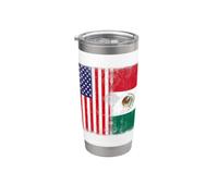 American Citizen Mexican Root Illustration Graphic Designs Bicchiere termico in acciaio inox doppia parete