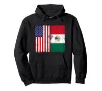 American Citizen Mexican Root Illustration Graphic Designs Felpa con Cappuccio