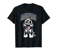 American Cocker Icona Patriottica Cocker Spaniel Maglietta