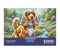 American Cocker Spaniel 1000 Piece Jigsaw Puzzle For Adults Challenging Game Stress Relief Puzzle Exercise The Memory of The Brain for Adults And Kids, Age 12 Years Up 70x50cm/1000pcs