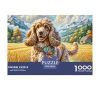 American Cocker Spaniel 1000 Piece Jigsaw Puzzle For Adults Family Challenge Toys Stress Relief Puzzle Exercise The Memory of The Brain for Family Decorations 38x26cm/1000pcs