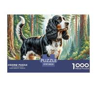American Cocker Spaniel 1000 Pieces Jigsaw Puzzles For Adults Challenging Game Stress Relieving Entertainment Exercise The Memory of The Brain for Men, Women, Elders, Seniors 38x26cm/1000pcs