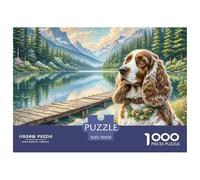 American Cocker Spaniel 1000 Pieces Jigsaw Puzzles For Adults Family Challenge Toys Stress Relieving Entertainment Exercise The Memory of The Brain for The Whole Family, Gifts for Women, Gifts for Me