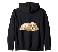 American Cocker Spaniel, Design Semplice Felpa con Cappuccio