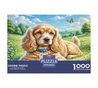 American Cocker Spaniel Jigsaw Puzzle,1000 Pezzi Classici, Per Adulti E Bambini Da 14 Anni E Più Giochi Educativi Ideale Per Amanti Dei Puzzle Esperti - Regalo Per Famiglia E Amici 38x26cm/1000pcs