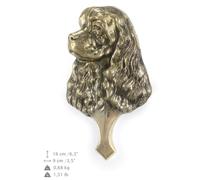 American Cocker Spaniel - Messingklopfer Con Dem Immagine di Un Cane Art Dog