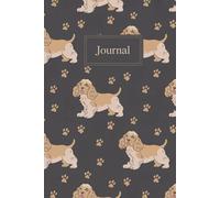 American Cocker Style - Fun Cartoon Dog Pattern Design: 120-Page Narrow Ruled Journal | Perfect Gift for Cocker Spaniel Lovers, Pet Parents & Dog Fans