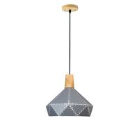 American Colorful Chandelier, Wood Art Japanese Style Lighting Fixture, Danish Hanging Lamp, Pastoral Decoration Pendant Lights for Kitchen, Bedroom, Dining Room, Restaurant(Agray)