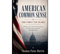 AMERICAN COMMON SENSE: The First 250 Years: A Plain Look at Liberty, Government, and the Lessons America Must Remember