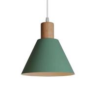 American Country Style Chandelier, E27 Base Ceiling Lighting Fixtures, Creative Personality Iron Art Pendant Lamp Lampshade, Kitchen, Barber Shop, Corridor Decoration Hanging Light(Green)