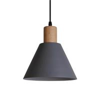 American Country Style Chandelier, E27 Base Ceiling Lighting Fixtures, Creative Personality Iron Art Pendant Lamp Lampshade, Kitchen, Barber Shop, Corridor Decoration Hanging Light(Grey)