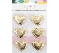 American Crafts 375963 Maggie Holmes Chasing Dreams Puffy Hearts Craft Kit, Multicolore, Confezione da 6
