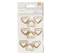 American Crafts 9 Piece Designer Desktop Heart Paper Clips