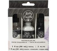 American Crafts Kelly Crea WTRCLR 3/PKG, Nero, Bianco e Iridescente, taglia unica