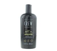 American Crew 3 in 1 Ginger + Tea shampoo, balsamo e gel doccia 3 in 1 per uomo 450 ml