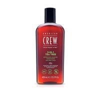 American Crew 3 In 1 Tea Tree 450 ml Shampoo, Balsamo e Gel Doccia Flacone