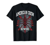 American Crew Canottaggio Vintage Distressed Shield Maglietta