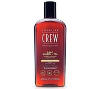 American Crew Ginger & Tea 3-in-1, Shampoo, Balsamo e Gel Doccia Uomo, Trattamen