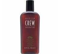American Crew Tea Tree 3-in-1 - Shampoo, balsamo e bagnoschiuma 250 ml